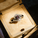 Platinum Pt900 Alexandrite Baguette Cut Diamond Crossover Ring With GIA Certificate Size L