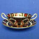 Royal Crown Derby Old Imari 1128 Soup Cup and Saucer