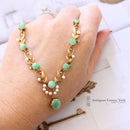 1960's 9ct Jade & Cultured Pearl Necklace by Cropp & Farr