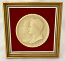 Napoleon Bonaparte and Marie Louise, Portrait Profile Plaque, After Andrieu.