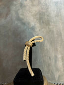 Vintage Christian Dior Gold Plated Rope Style Brooch
