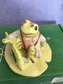 Beswick Beatrix Potter figurine Beswick Jeremy Fisher catches a fish figurine V cut out Rare Beswick BP10