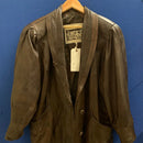 Early 1980’s Vintage Vera Petite Fully Lined Brown Padded Shoulder Jacket..