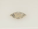 Vintage Silver & Onyx Brooch