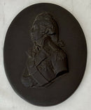 Vice Admiral Horatio Nelson, 1st Viscount Nelson, Black Basalt Portrait Profile Plaque.