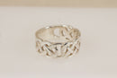 Classic Sterling Silver Celtic Knot Band Ring – Size Y