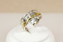 Stylish Contemporary Silver Spinner Ring