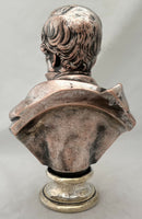 The Duke of Wellington, A Silver Plate on Copper Bust in the Manner of Elkington.