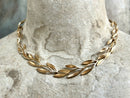 Vintage Grosse 1958 (Dior Designer) Gold Plate Laurel Wreath Style Necklace