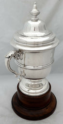 Victorian Silver Cup & Cover. London 1900 Edward Barnard & Sons Ltd. 33.4 troy ounces.