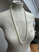 Vintage Christian Dior Glass Pearls Opera Length