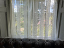 Beautiful ivory wide classic stripe Victorian madras lace to finish 66”/65”