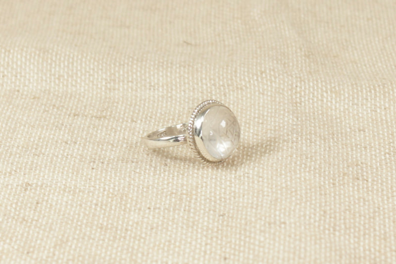 Silver & Quartz Statement Ring