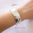 Vintage 1970's Silver Engraved Bangle