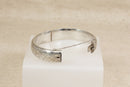 Vintage Sterling Silver Hinged Bangle – Birmingham 1974, Excaliber for Harrods London