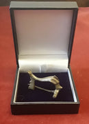 A Roman Ladies ,Solid Silver Swimming Dolphin Cloak Brooch.