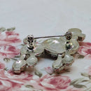 Vintage Rhinestone Poodle Brooch