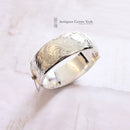 Vintage 1970's Silver Engraved Bangle