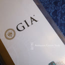 Platinum Pt900 Alexandrite Baguette Cut Diamond Crossover Ring With GIA Certificate Size L
