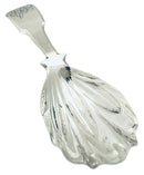 George III Silver Caddy Spoon. London 1817 Sarah Snatt.