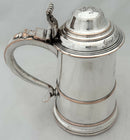 'God Bless Lord Nelson', George III Old Sheffield Plate Lidded Tankard.