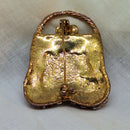 Vintage Rhinestone Handbag Brooch