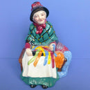 Royal Doulton Miniature Street Vendors Figurine - Silks and Ribbons HN4808