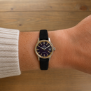 Omega Genève Automatic Ladies Watch | Aubergine Sunburst Dial | Cal. 584 | 1973 Vintage Swiss Watch