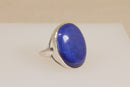 Gorgeous Vintage Sterling Silver Lapis Lazuli Designer Ring by Paul Edward Bunn – Birmingham 1990