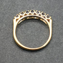 18ct gold seven stone half eternity diamond ring