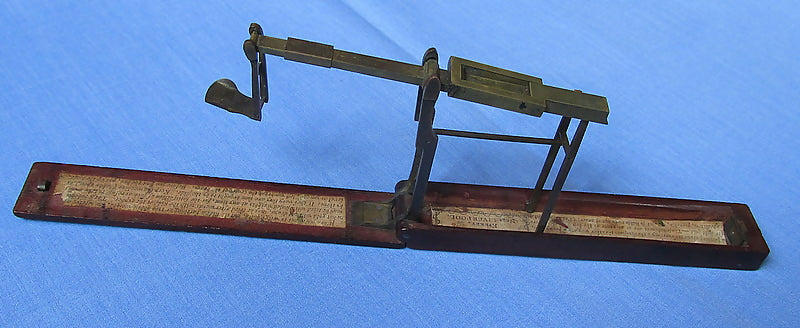 Antique Cased Brass Guinea/Half Guinea Balance/Scales By A.Wilkinson,Kirkby Nr. Liverpool