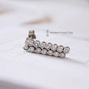 Handmade 18ct White Gold Diamond Drop Earrings 0.77ct