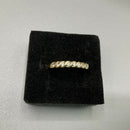 9ct gold and CZ ring