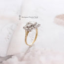 18ct Baguette & Brilliant Cut Diamond Cluster Ring 2.50cts