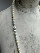 Vintage Christian Dior Glass Pearls Opera Length