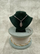 Vintage Hallmarked Silver Ingot Pendant on 18 Inch Curb Chain