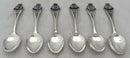 HMS Renown, Six Silver Teaspoons Commemorating Her 1923-1926 Refit. Birmingham 1926, 2.2 troy ounces.