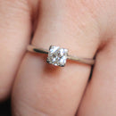 Platinum c0.73ct diamond solitaire ring