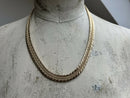 Vintage Grosse 1966 (Dior Designer) Gold Plate Woven Chain Necklace