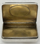 Vice Admiral Horatio Nelson, 1st Viscount Nelson, Silver Portrait Snuff Box. Birmingham 1805 William Pugh. 1.6 troy ounces.