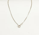 Silver & Carnelian Large Heart Pendant & Chain
