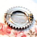 Victorian Silver Target Brooch