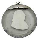 Louis XVIII Sulphide Portrait Cut Glass Roundel, After Desprez of Paris.