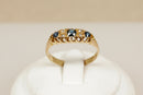 18ct Gold Edwardian Sapphire & Diamond Ring