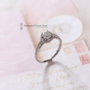 18ct White Gold Diamond Halo Cluster Ring 0.76ct