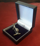 A Roman Ladies ,Solid Silver Swimming Dolphin Cloak Brooch.