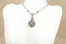 Silver, Marcasite Cultured Pearl and Seed Pearl Pendant / Necklace