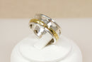 Stylish Contemporary Silver Spinner Ring