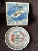 Royal Doulton Snowman Plate - Royal Doulton Christmas Cake Plate Boxed