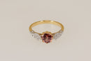 Beautiful 18ct Gold Pink Tourmaline & Diamond Ring – Birmingham 2018